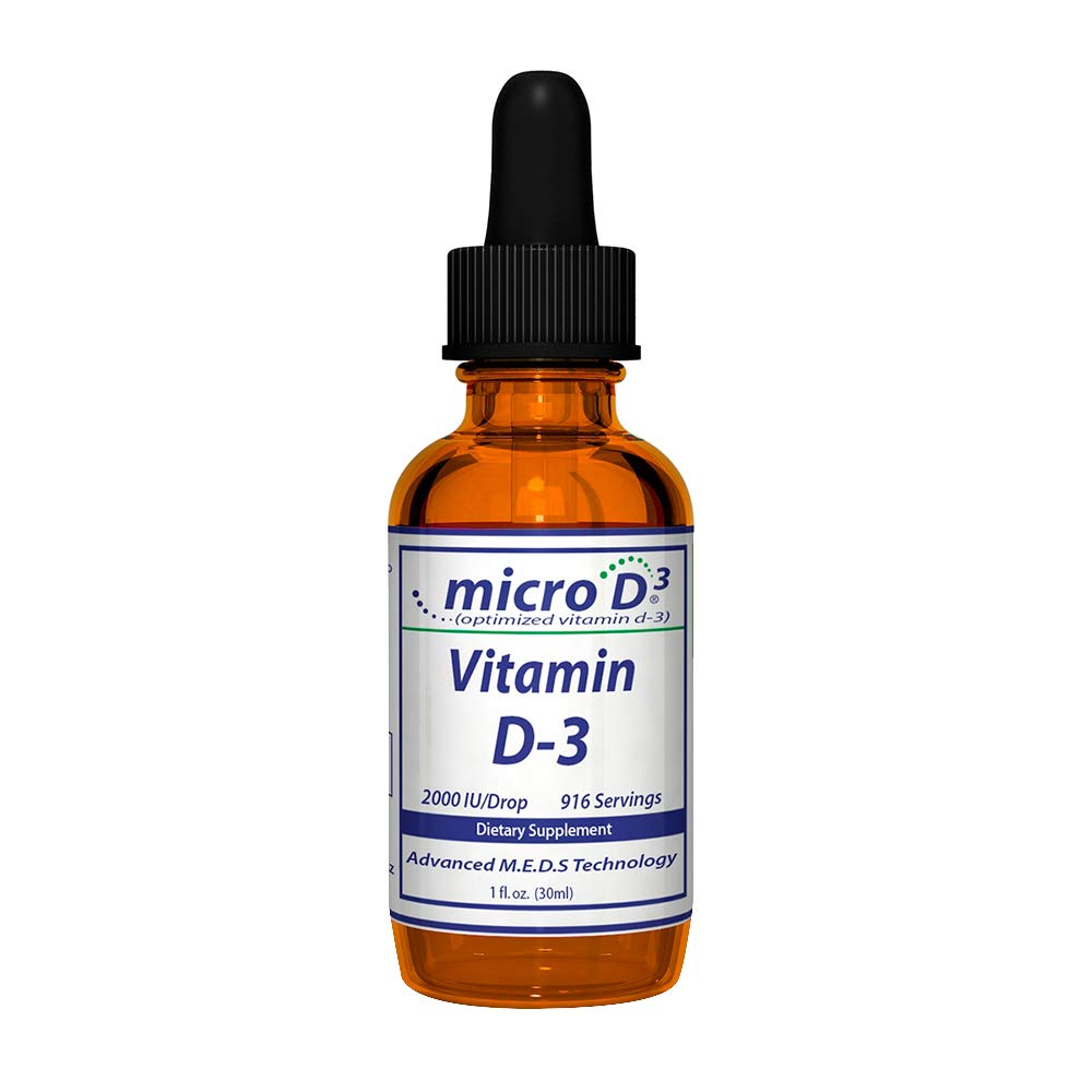 Nutrasal Micro D3 Drops bottle front for easy identification and brand recognition.