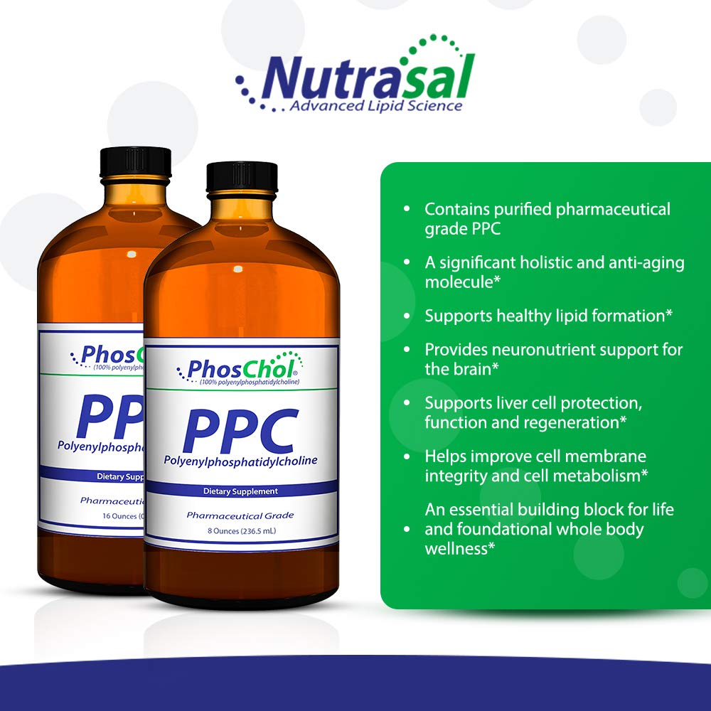 Close-up of Nutrasal PhosChol label showing PPC content.