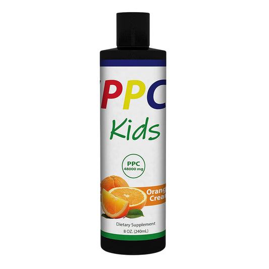 Nutrasal PhosChol liquid bottle with label, kid-friendly supplement.