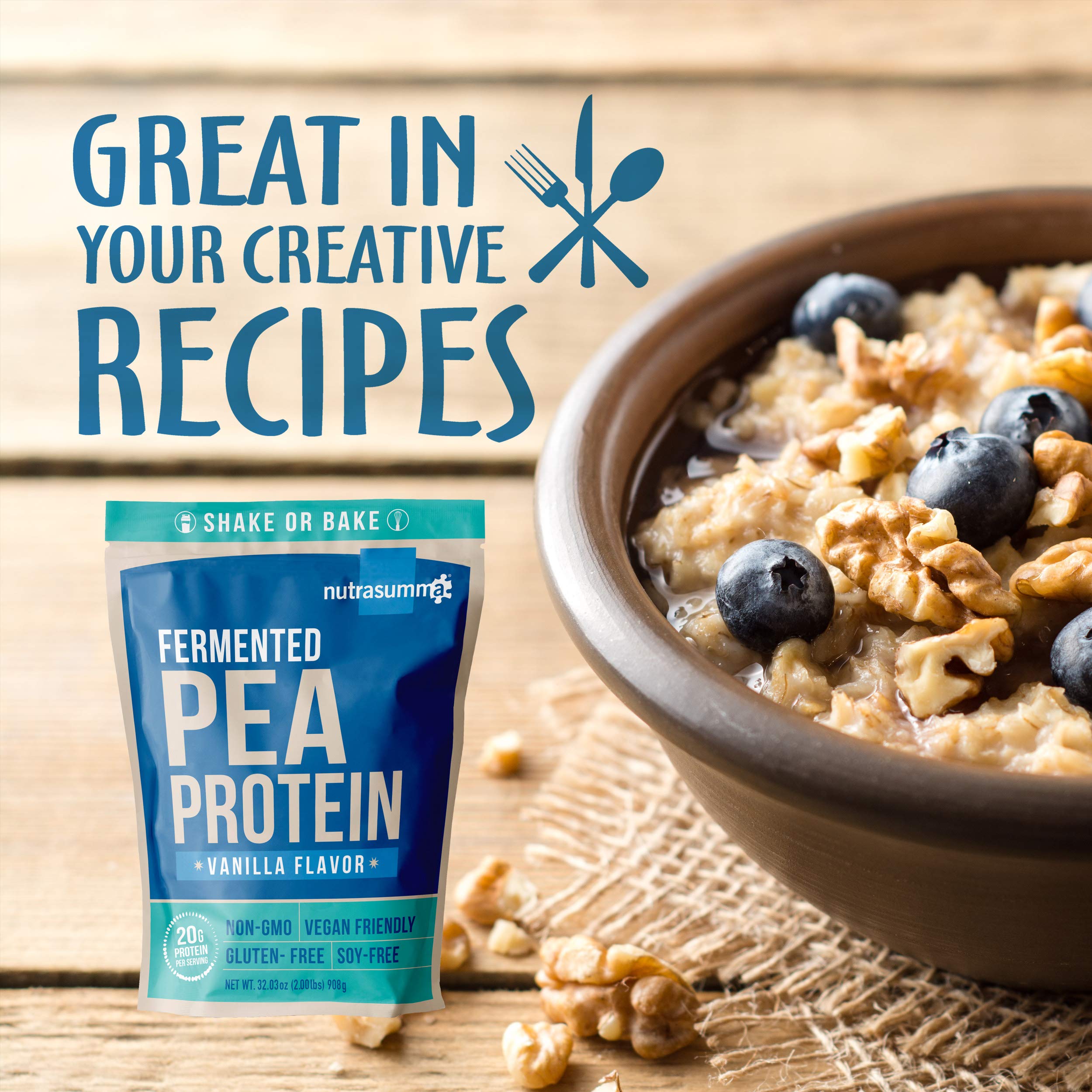 Nutrasumma label emphasizes non-GMO, gluten-free, soy-free credentials for mindful lifestyles.
