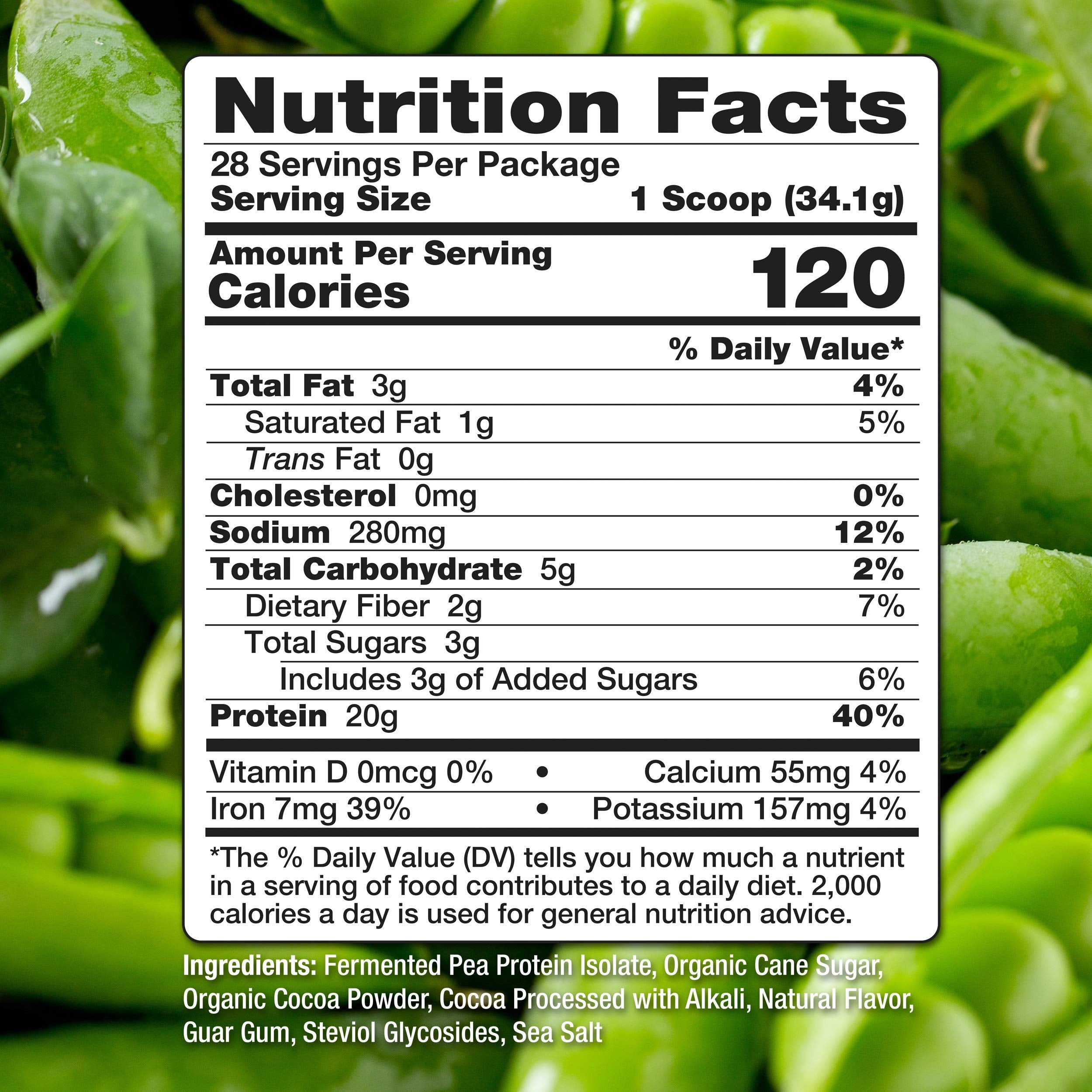 Nutrasumma dairy-free pea protein powder suitable for allergy-free meals
