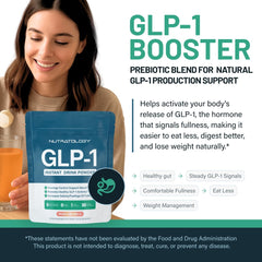 USA-made seal shown beside the Nutratology GLP-1 Booster bottle.