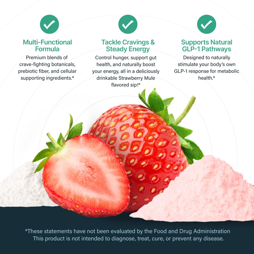 Nutratology GLP-1 Booster gut fiber prebiotic blend close-up