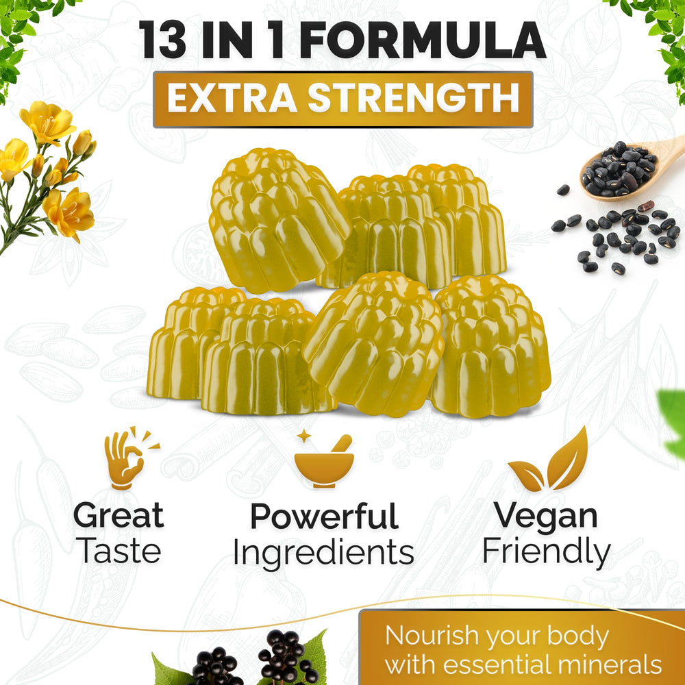 Nutravia Sea Moss Gummies packaging side view for shelf appeal