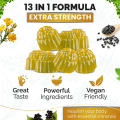 Nutravia Sea Moss Gummies packaging side view for shelf appeal