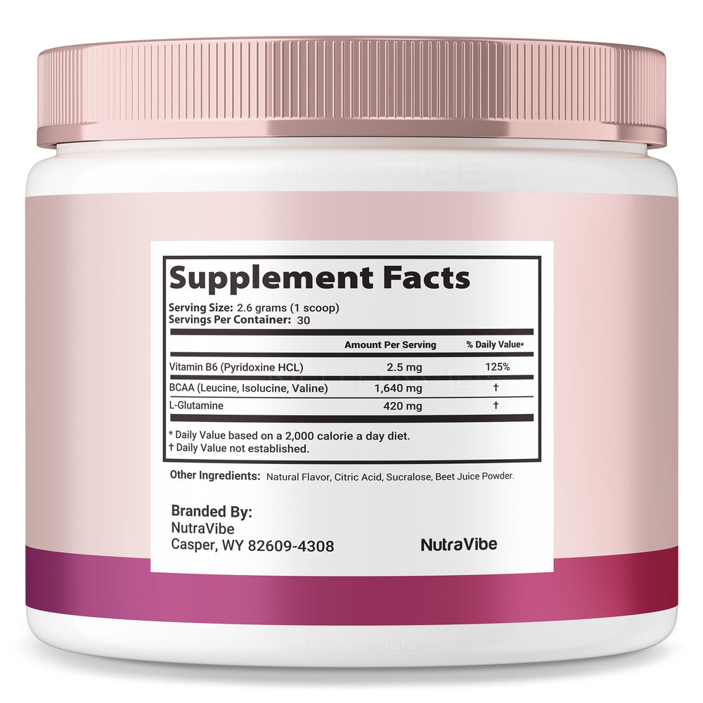NutraVibe DermaBrew Max serving scoop measuring powder for easy daily use
