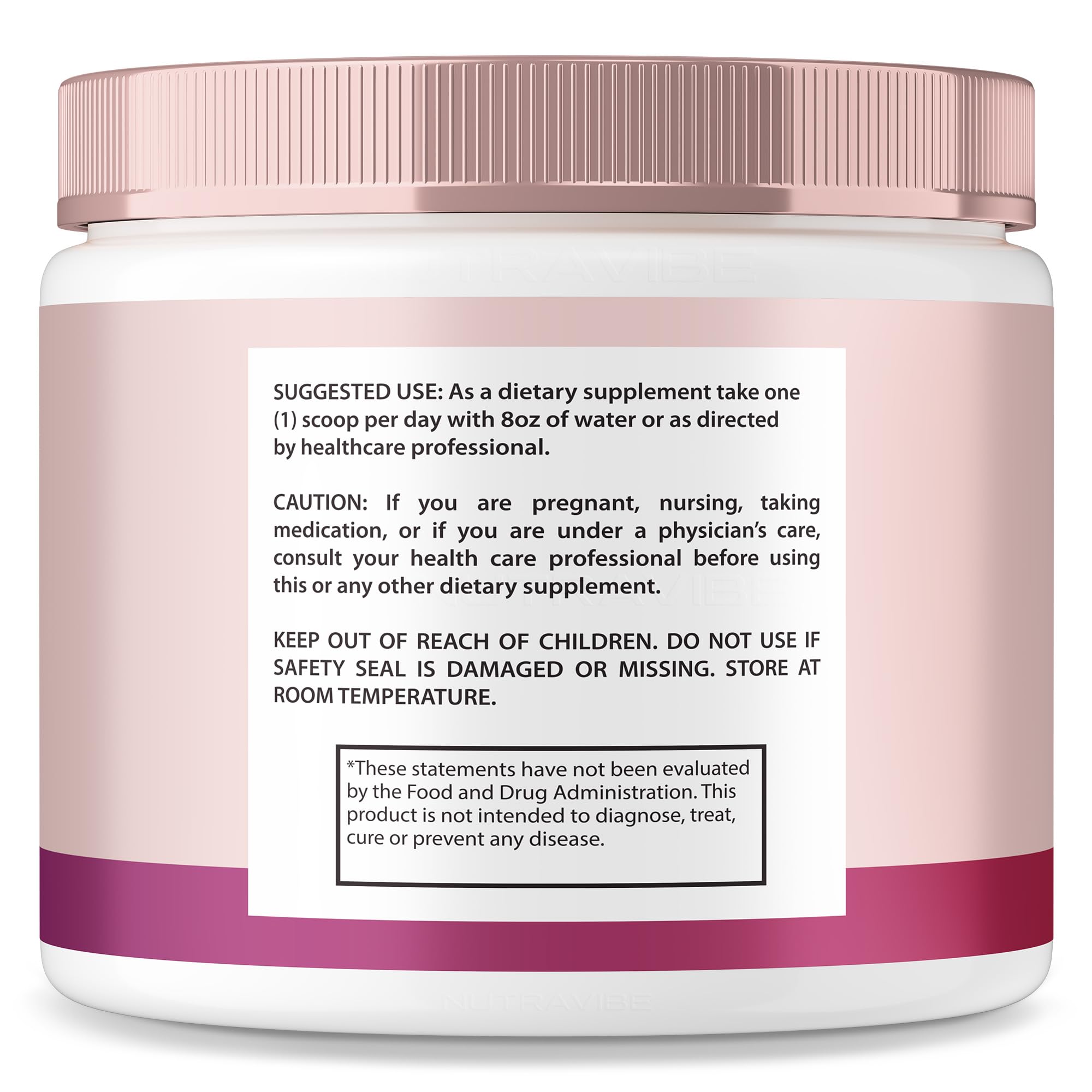 NutraVibe DermaBrew Max powder being mixed in water for quick hydration