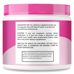 NutraVibe Gelatin Burn Powder label highlights advanced formula quality