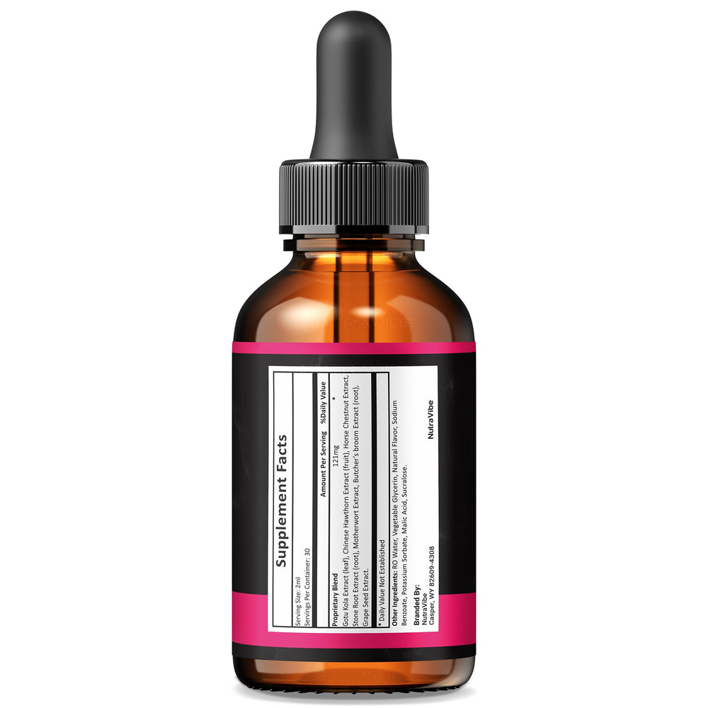 NutraVibe Libid Intense Drops dropper demonstrates easy daily administration.