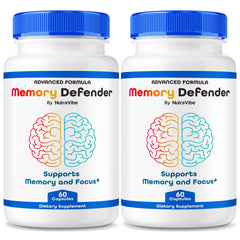 NutraVibe Memory Defender bottle front view highlighting daily focus support