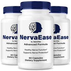 NutraVibe NervaEase bottle front view for daily nerve comfort