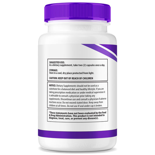 NutraVibe NervoLyn bottle pour illustrating easy daily capsules