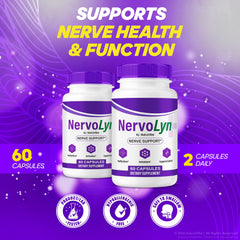 NutraVibe NervoLyn label closeup highlighting natural ingredients