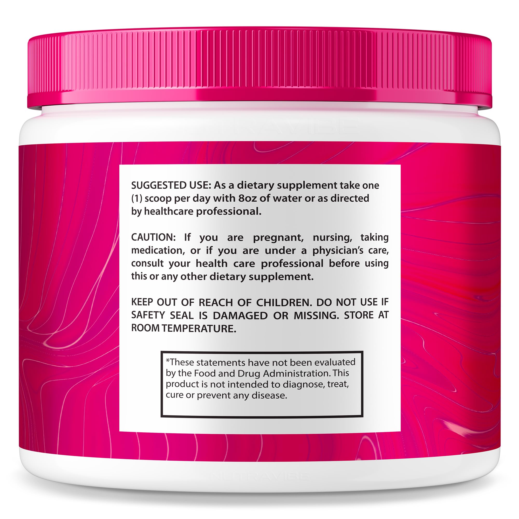 NutraVibe Salt Burn powder dissolves quickly for smooth mixing in water.