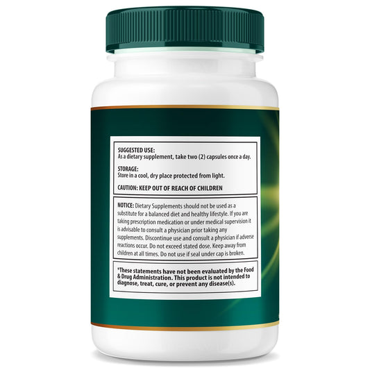 Close-up of Synaptigen capsules highlighting easy-to-take design