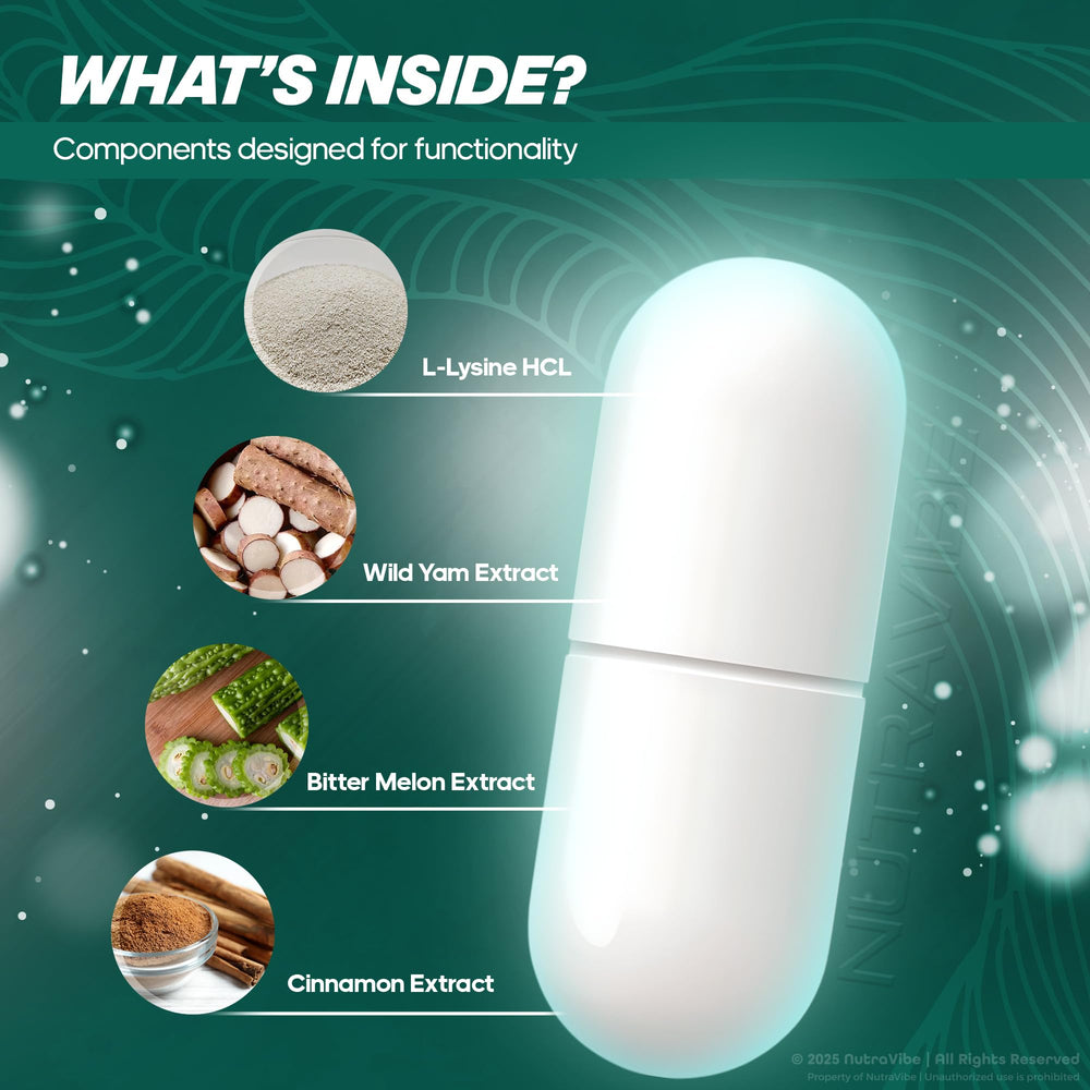 Packaging shot of NutraVibe Synaptigen 60-count bottle