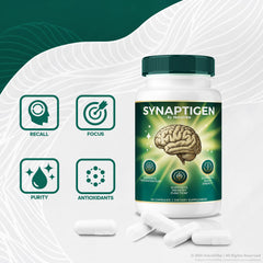 Synaptigen pills being poured to suggest daily routine use