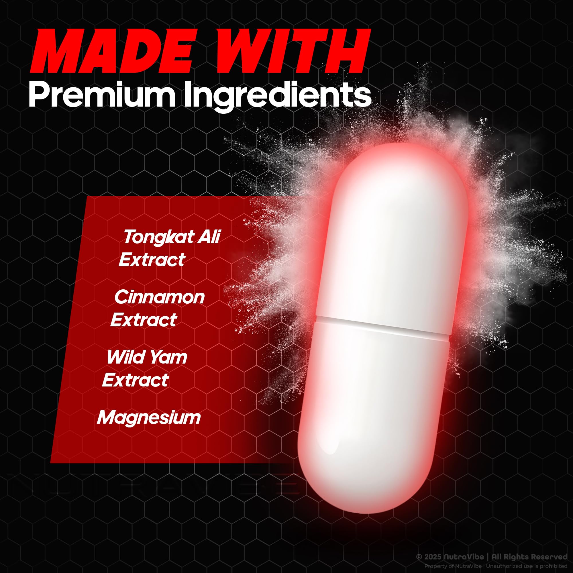 NutraVibe Titan Surge workout setup image emphasizes performance-friendly nutrition.