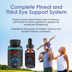 Nutraville Pineal Guard X bottle placed on a desk setup