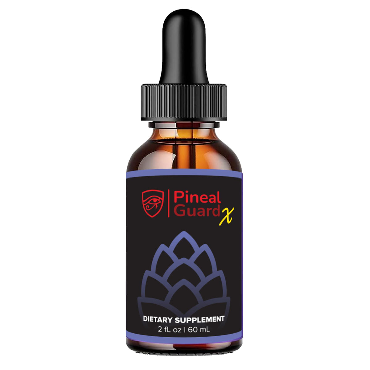 Nutraville Pineal Guard X bottle pour showing quick absorption drops
