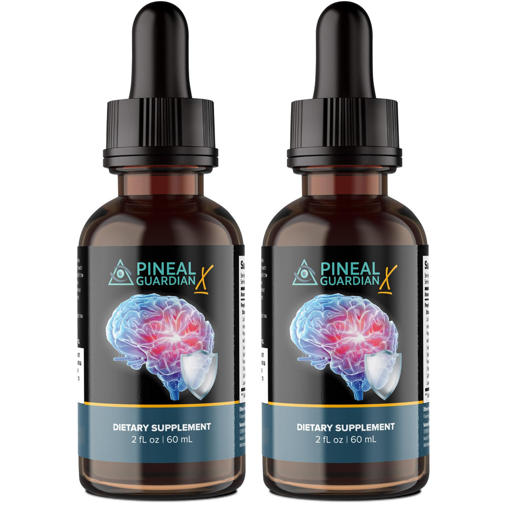Nutraville Pineal Guardian X bottle with label visible, supports cognitive clarity.