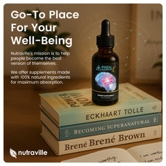 Nutraville Pineal Guardian X branding on shelf aligned with wellness goals