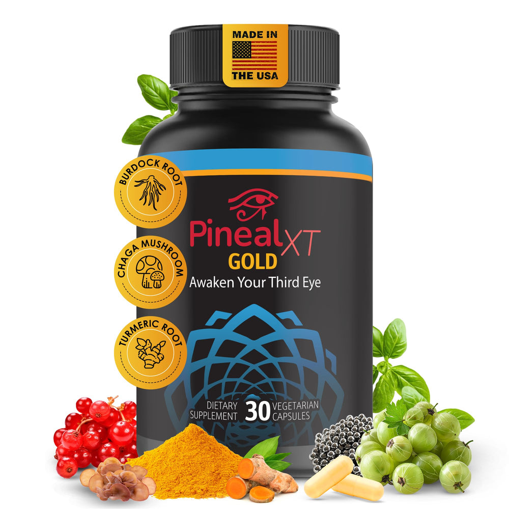 Nutraville Pineal XT Gold: bote frontal para favorecer enfoque diario y bienestar.
