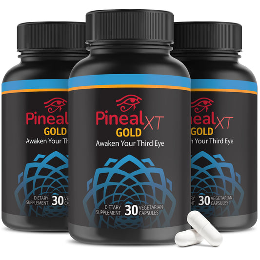Nutraville Pineal XT Gold bottle on a clean surface suggesting daily pineal support