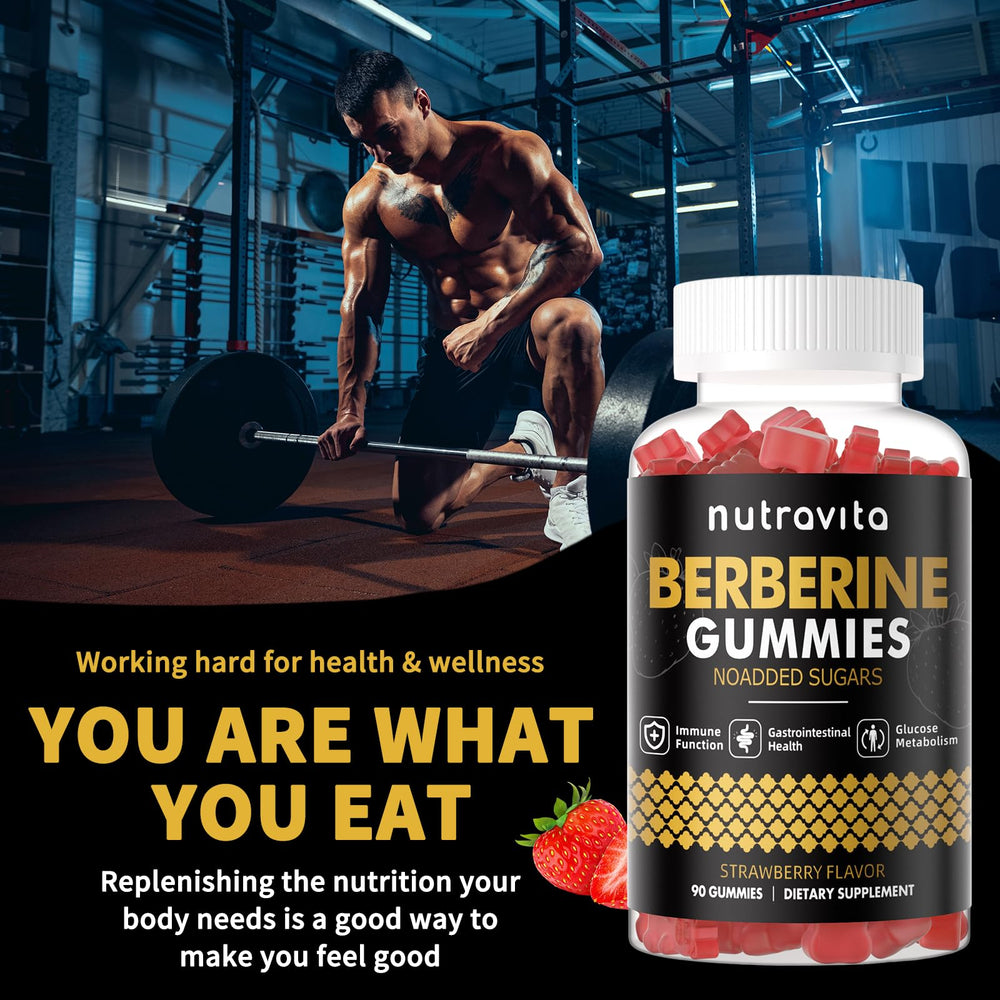 Vegan and gluten-free certification on Nutravita Berberine Gummies