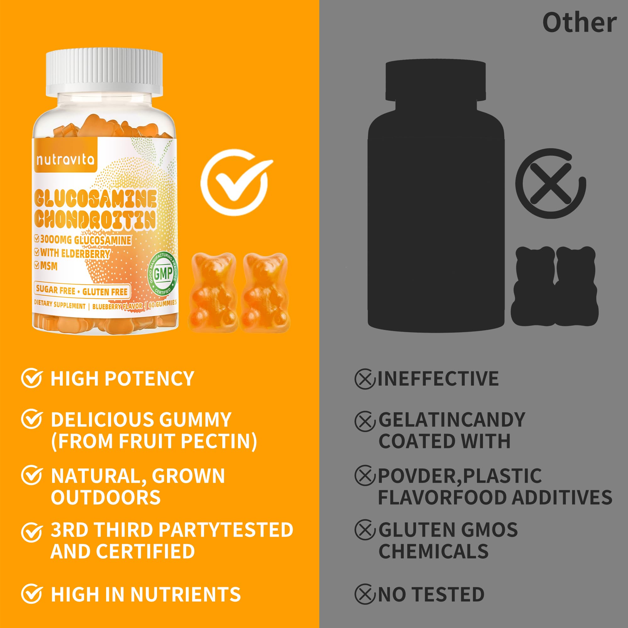 Nutravita daily-use gummies sit within reach on a kitchen counter