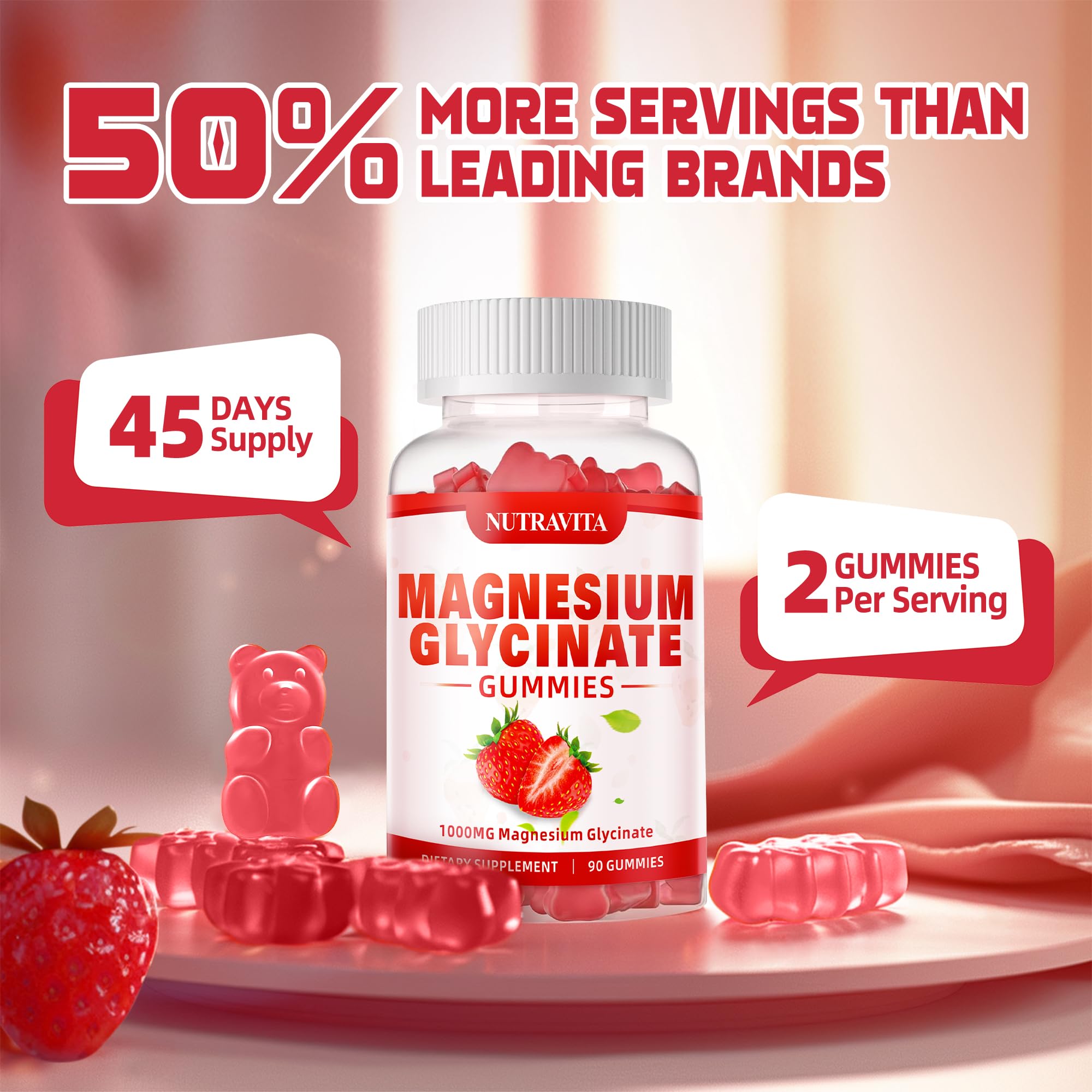 Nutravita Magnesium Glycinate Gummies family-use scene suggests daily wellness.
