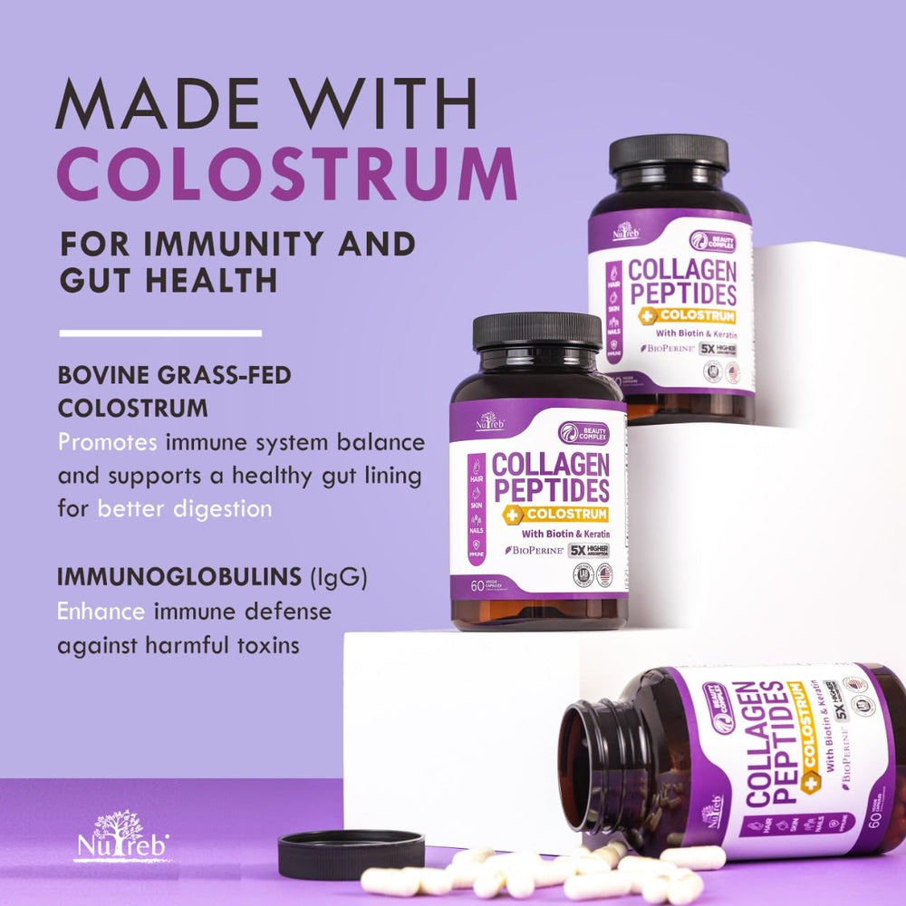 Nutreb Collagen skin glow focuses on hydration and elasticity.