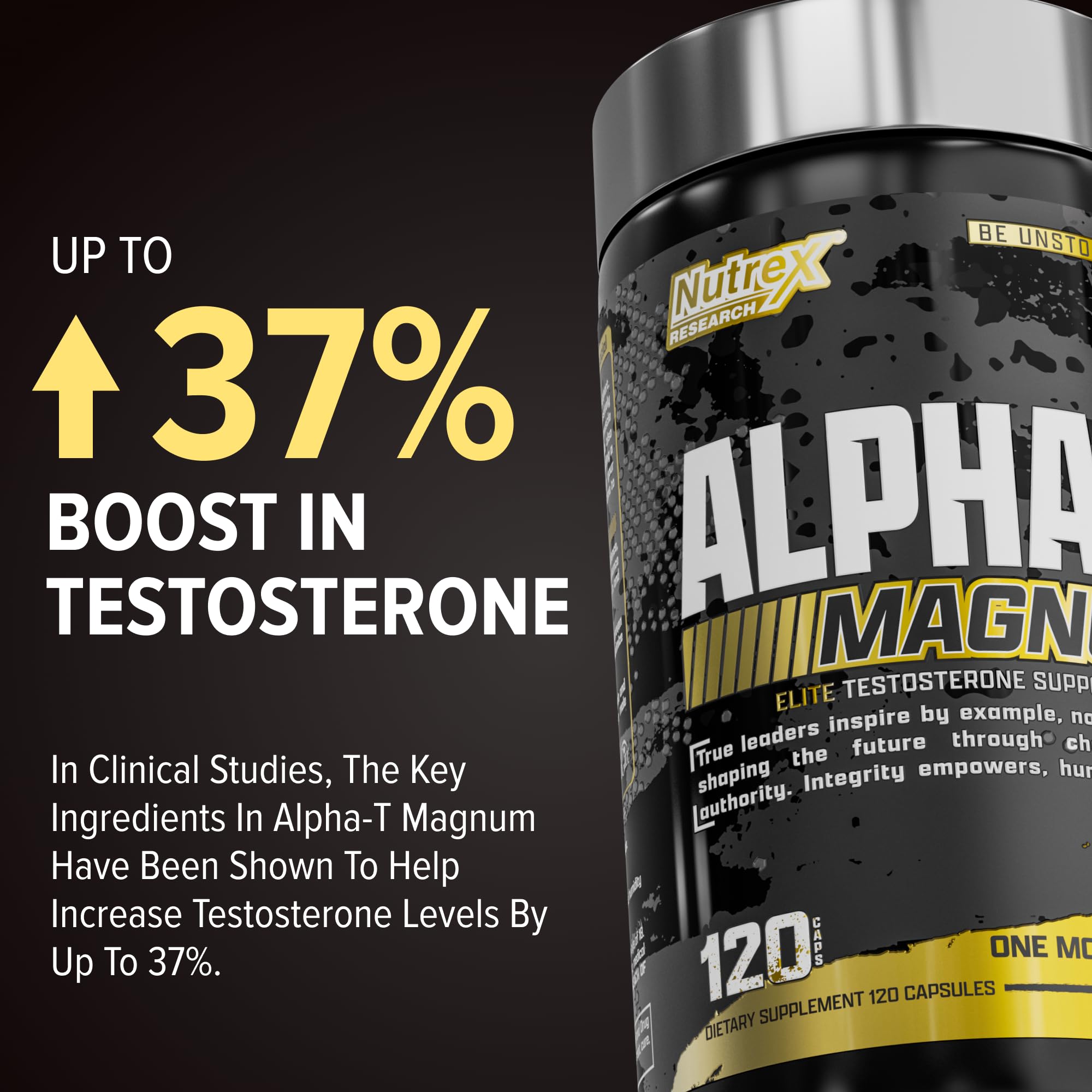 Athlete during workout with Alpha-T Magnum; supports focus and stamina