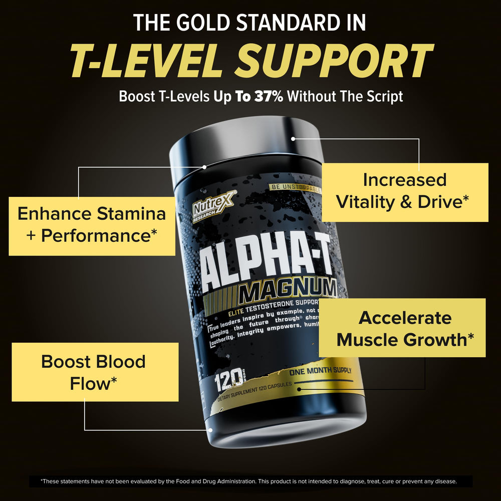 Alpha-T Magnum label closeup highlighting endurance-supporting ingredients