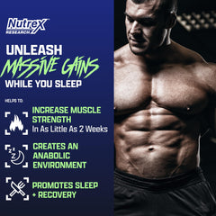 Close-up of Nutrex Anabol PM capsules highlighting Epicatechin formulation.