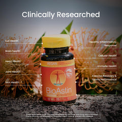 Nutrex Hawaii BioAstin 75-softgel pack on display for daily eye and skin benefits
