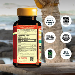 Nutrex Hawaii BioAstin softgels closeup highlighting rich color and easy intake
