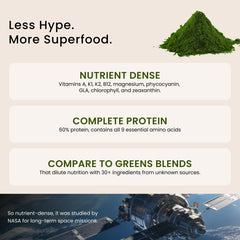 Nutrex Hawaii Spirulina Superfood scoop ready for precise portions