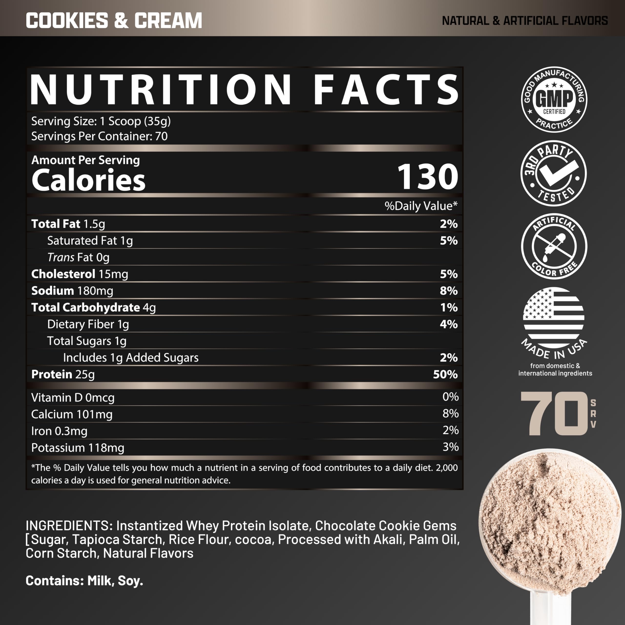 Nutrex IsoFit scoop resting beside bag highlights 25g protein per serving.