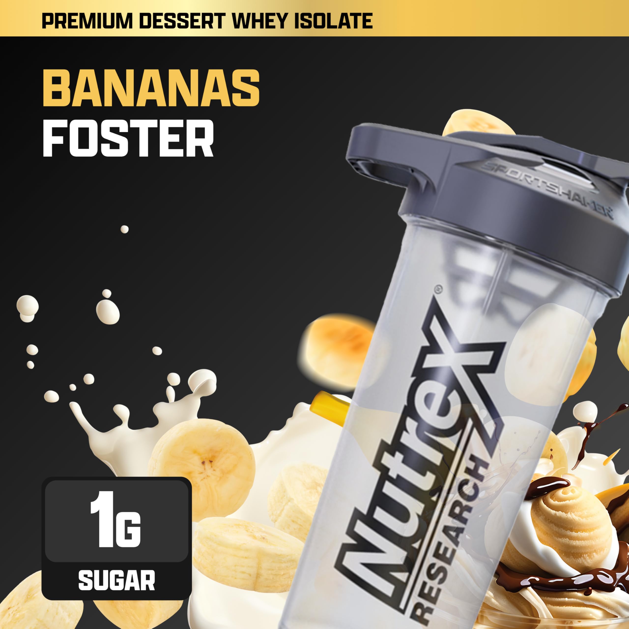 Nutrex IsoFit 25g protein scoop highlights convenient serving size for quick fueling