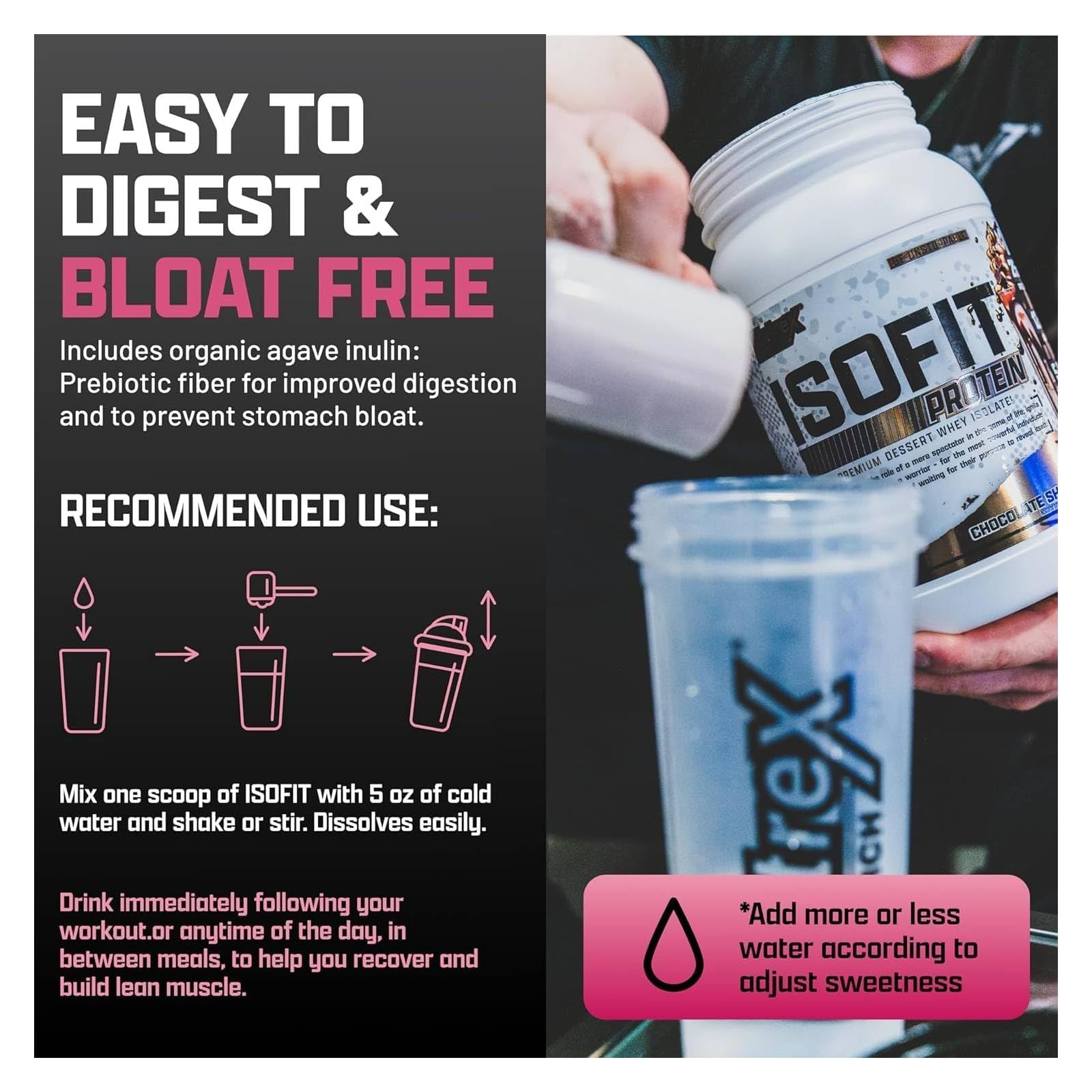 Nutrex IsoFit bottle on a shelf, highlighting lean formulation.