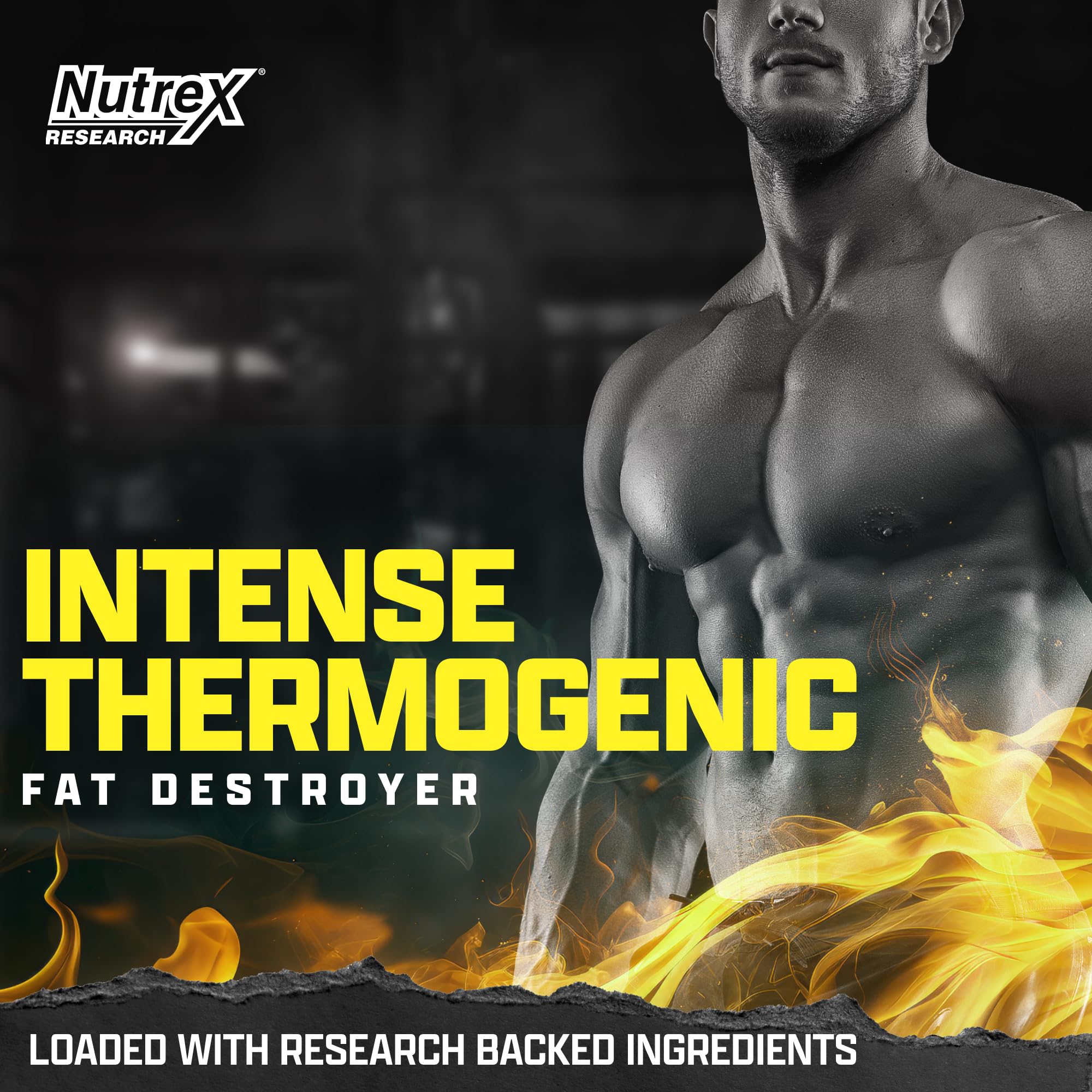 Nutrex Lipo6 Black Intense capsules closeup showing compact fat burning capsules.