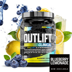 Nutrex Outlift pre-workout mix in glass shows smooth texture and quick blend.