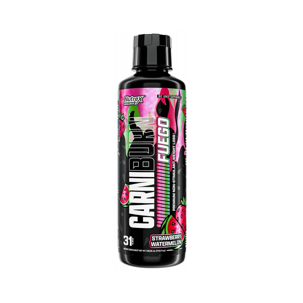 Strawberry Watermelon flavor Carniburn Liquid in a glass