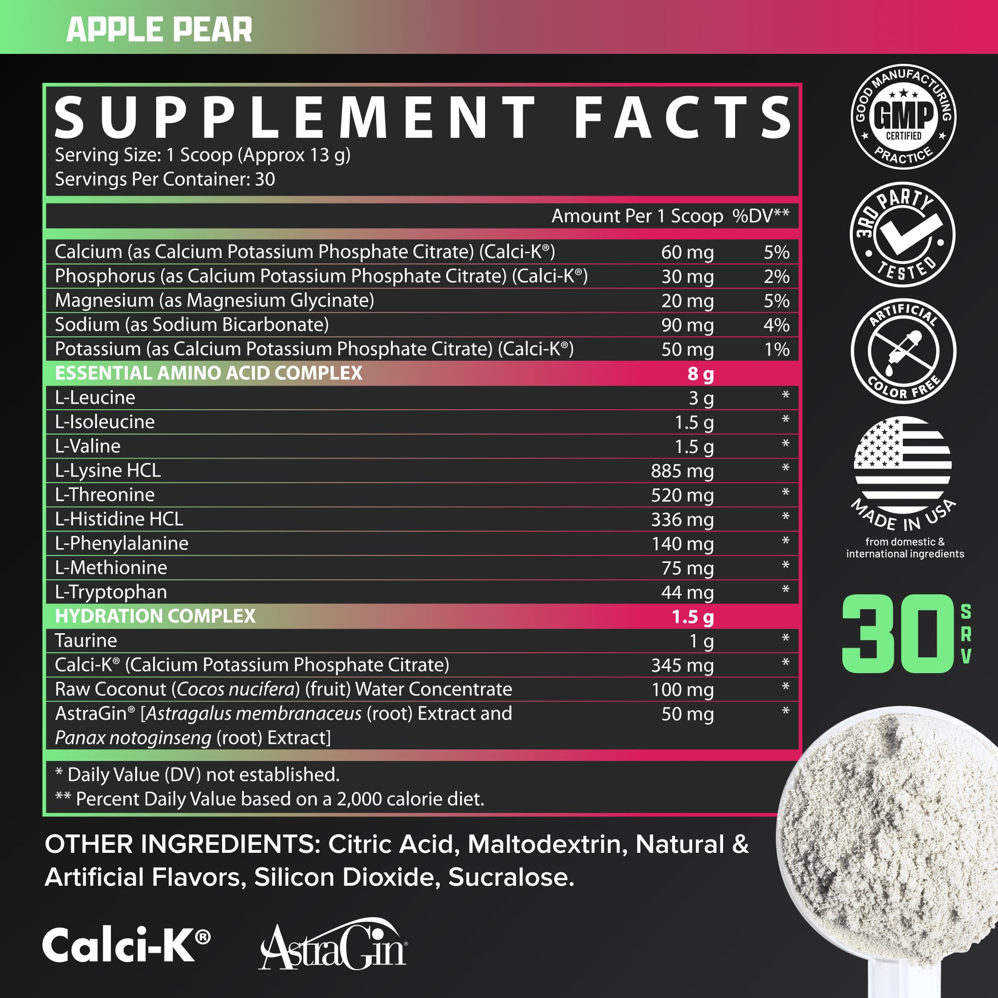 Nutrex EAA Hydration supports athletes during workouts with amino acid blend.