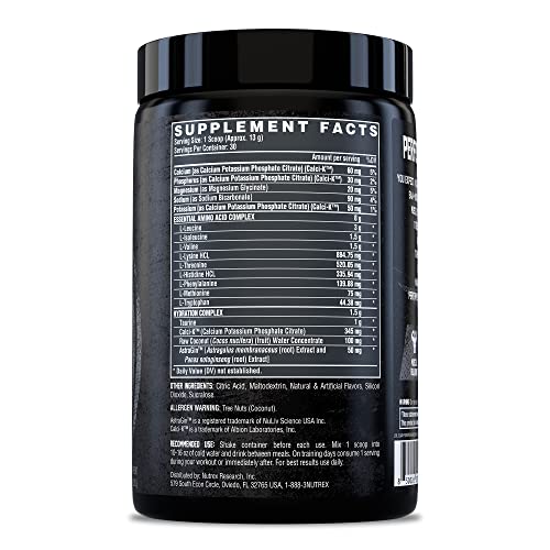 Serving scoop beside Nutrex EAA Hydration for quick mixing