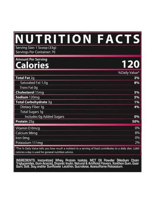 Nutrex IsoFit whey protein powder scoop shows a convenient serving for steady daily protein.