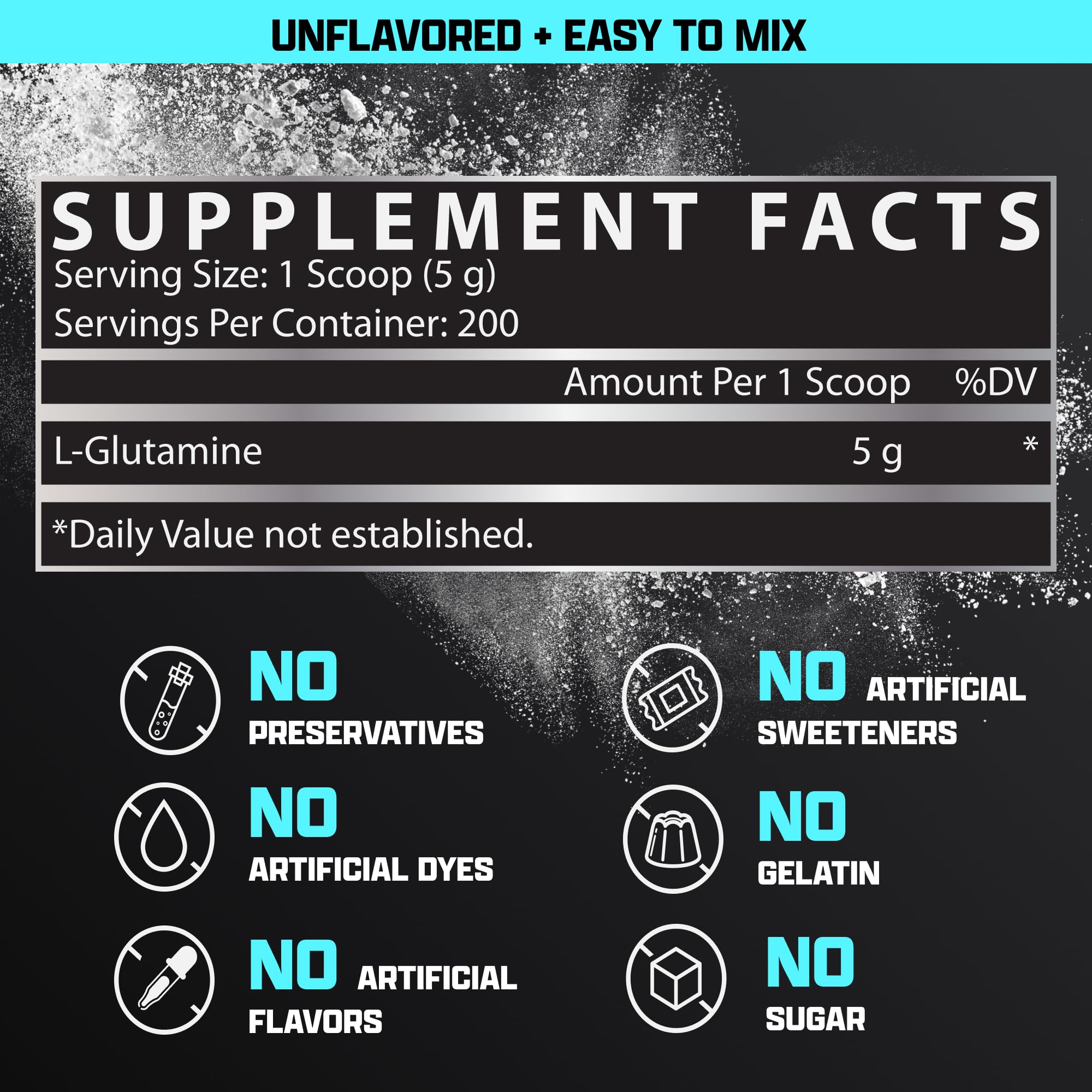 Nutrex Research L-Glutamine is gluten-free and non-GMO.