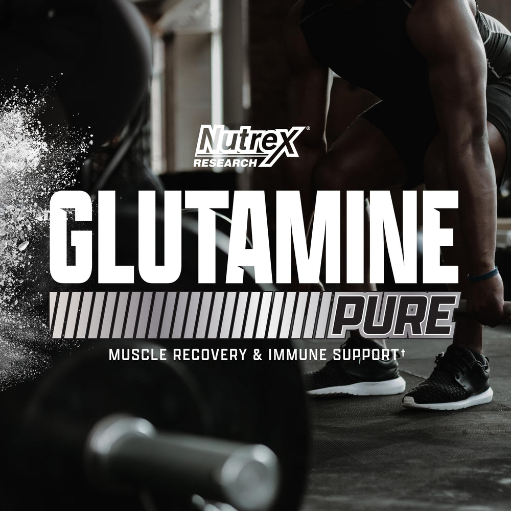 Nutrex Research L-Glutamine produced in a GMP-certified facility for safety.