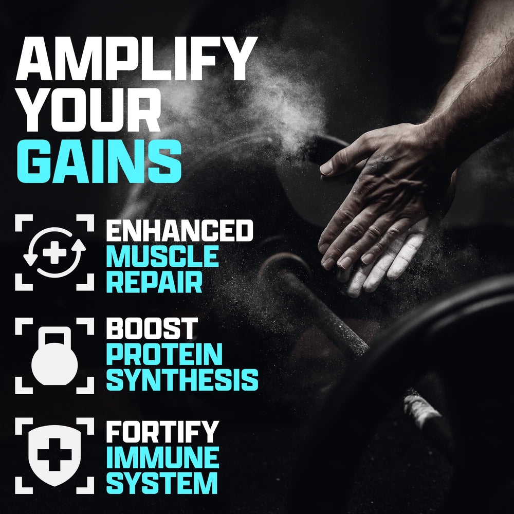 Nutrex Research L-Glutamine serving scoop shows 5 g per serving.